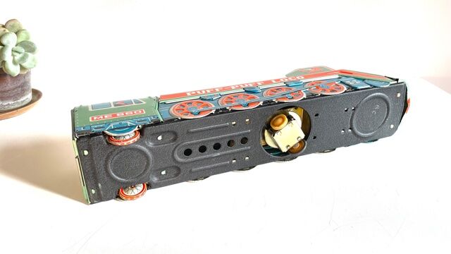 Metal toy vintage locomotive