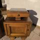 Set of 2 marble and wood bedside tables