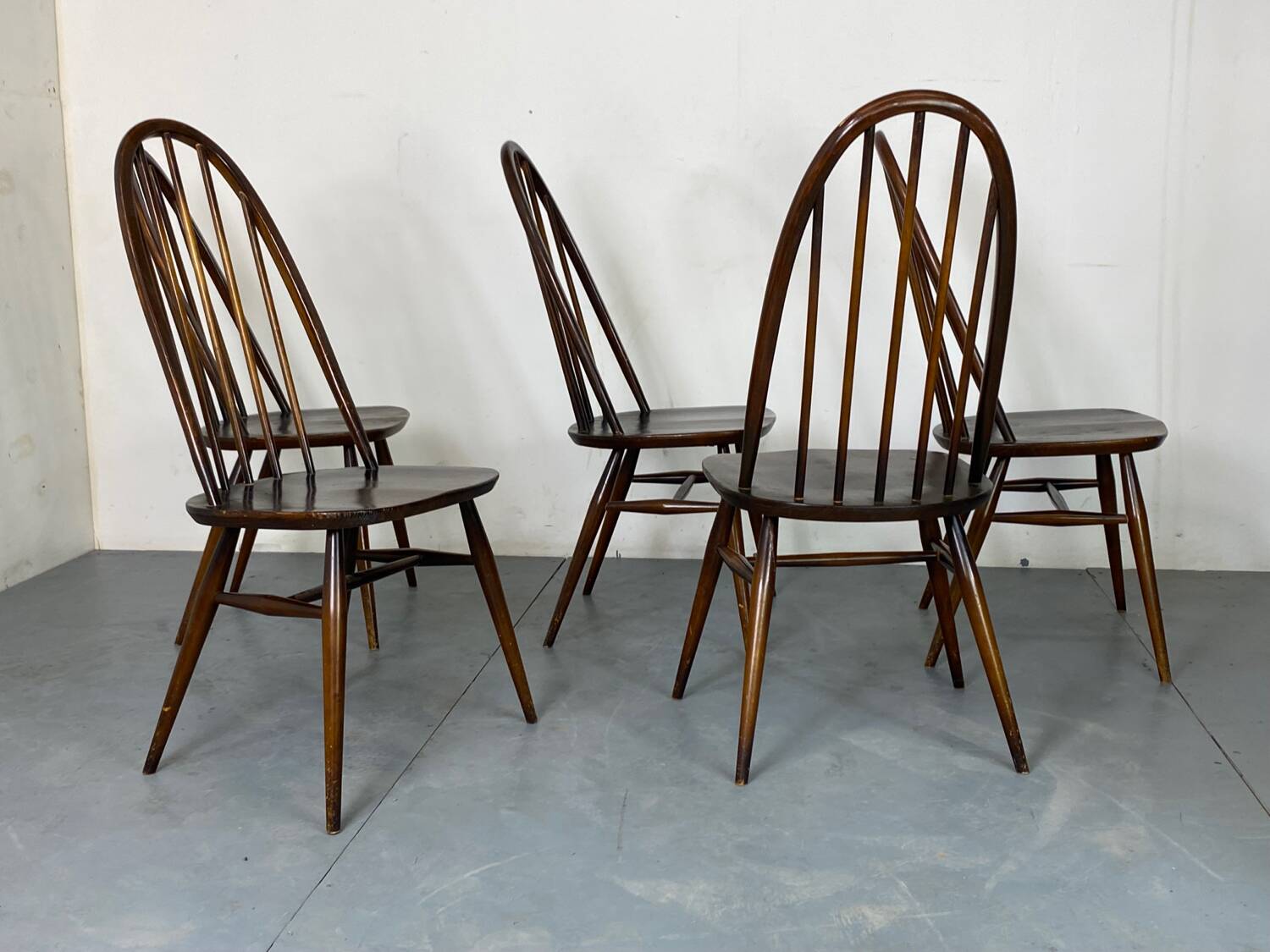 Vintage Scandinavian Style Dining Chairs by Lucian Ercolani for Ercol, Set of 5, 1960s