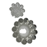 Glass candle holder duo