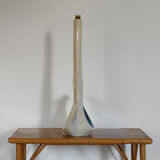Large Verceram lamp in pearled and irired ceramic