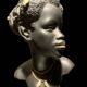 Sculpture of a black woman in plaster