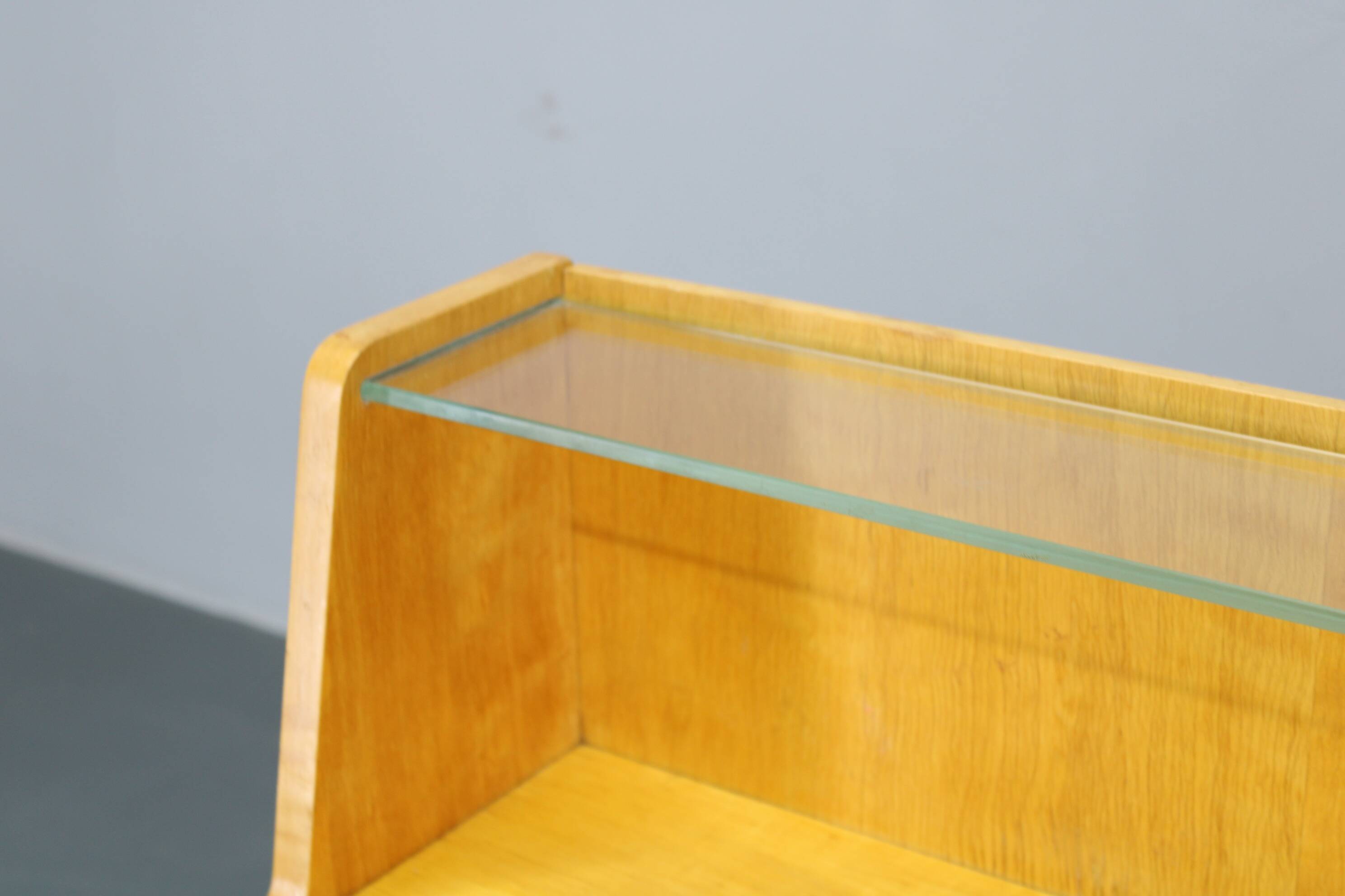 1960s Chest of Drawers with Glass Shelf ,Czechoslovakia