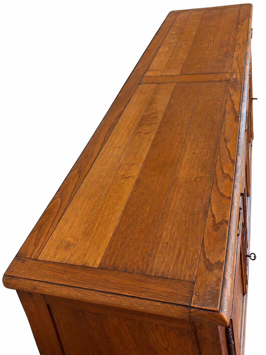 Large oak sideboard, 4 doors and 4 drawers – 233 cm