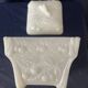 Sweet box jewellery box in white opaline decorated with cherries