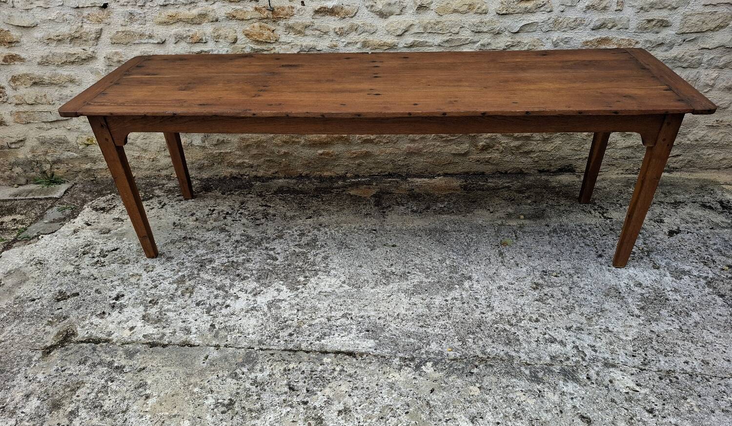 Table de ferme en chêne massif