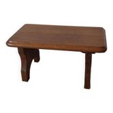 Waxed wooden farm stool, vintage, bedside, plant holder