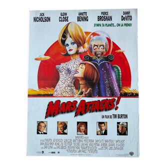 Original cinema poster "Mars Attack" Tim Burton 40x60cm 1996