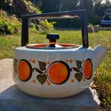 Vintage enamelled kettle