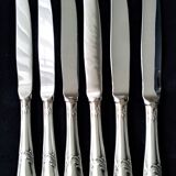 12 Guy Degrenne Rocaille pattern table knives (RESERVES)