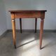 Antique desk made of solid wood and leather.