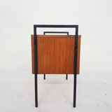 Teak and minimalistic metal sewing box, The Netherlands 1960's