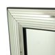 Vintage silver Deknudt mirror in Hollywood Regency style, 107 cm
