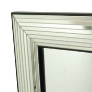 Vintage silver Deknudt mirror in Hollywood Regency style, 107 cm