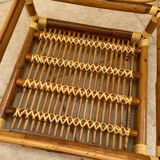 Coffee table end of rattan design sofa