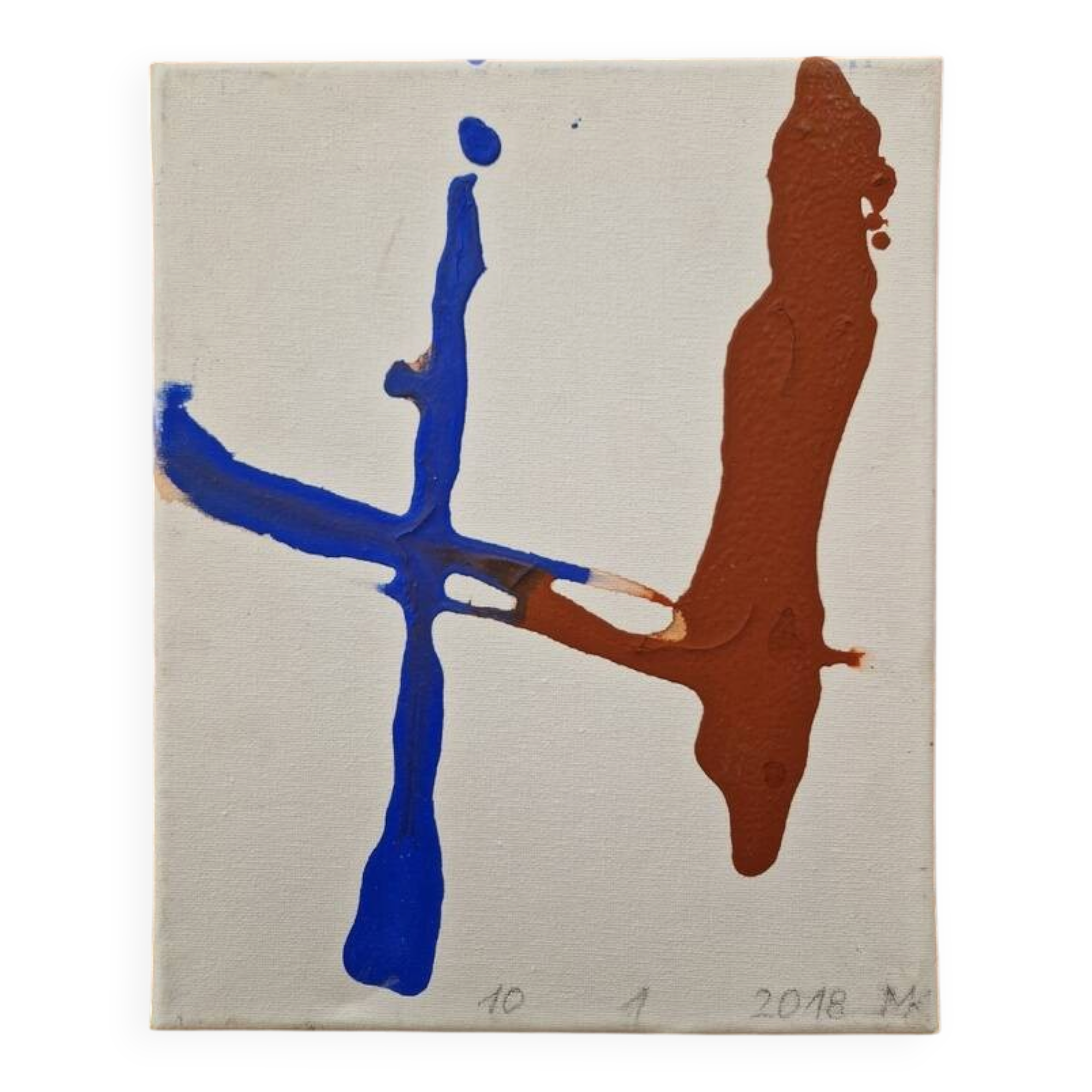 Michael Kreuter (1940-2022) Huile sur toile - abstraction