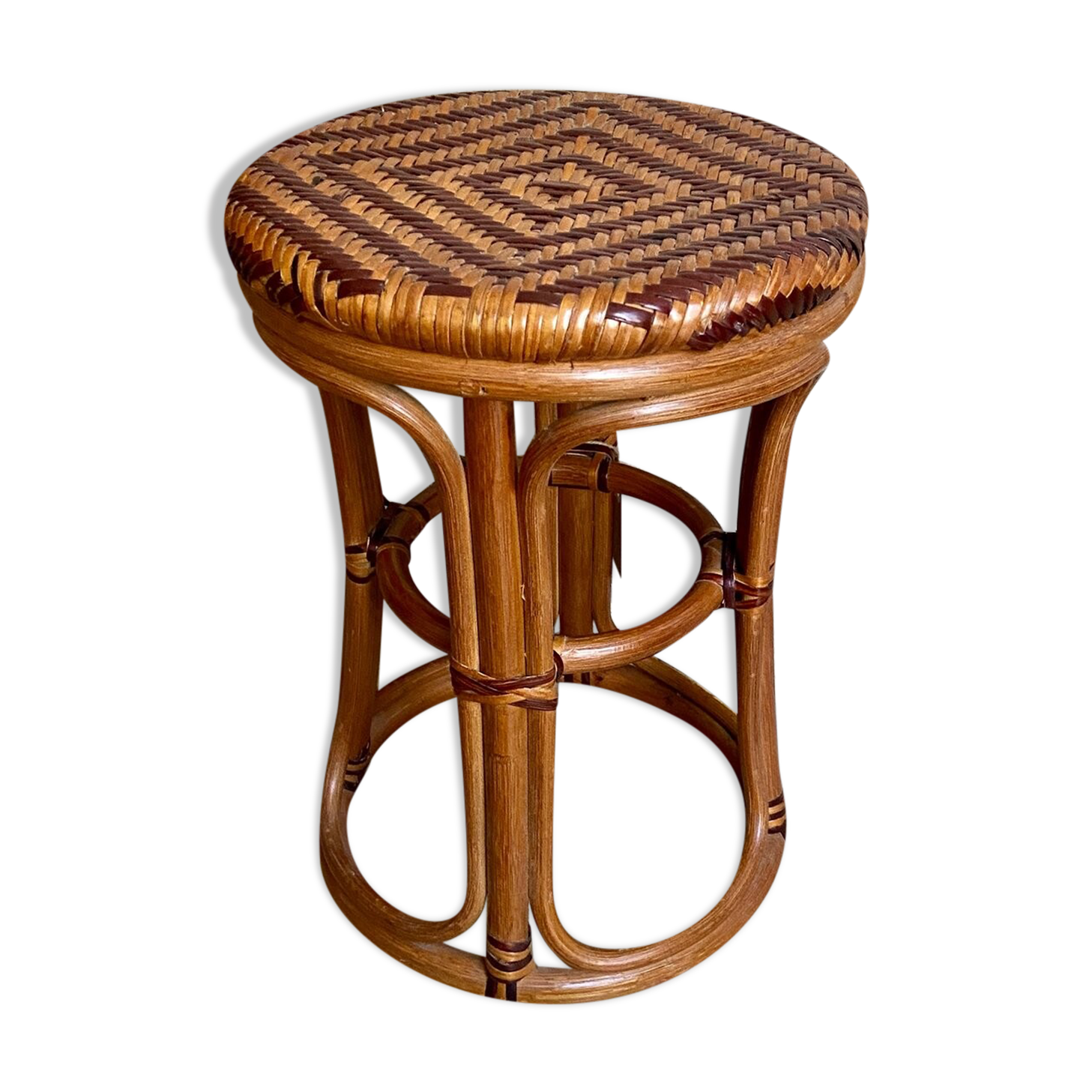 1960s rattan stool