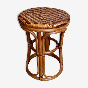 1960s rattan stool