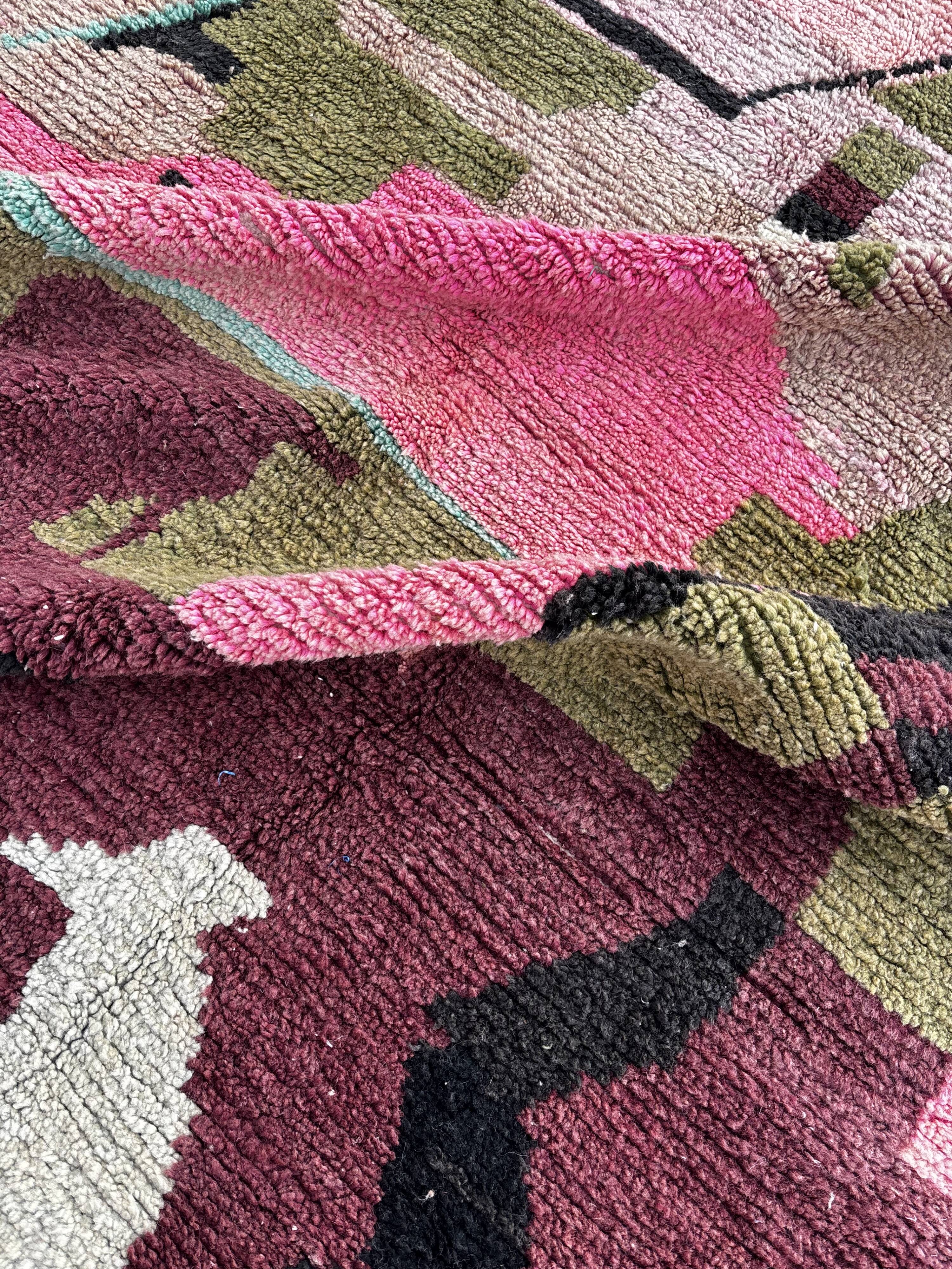 colourful Berber Moroccan wool rug