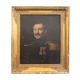 Huile sur toile d'un portrait d'officier