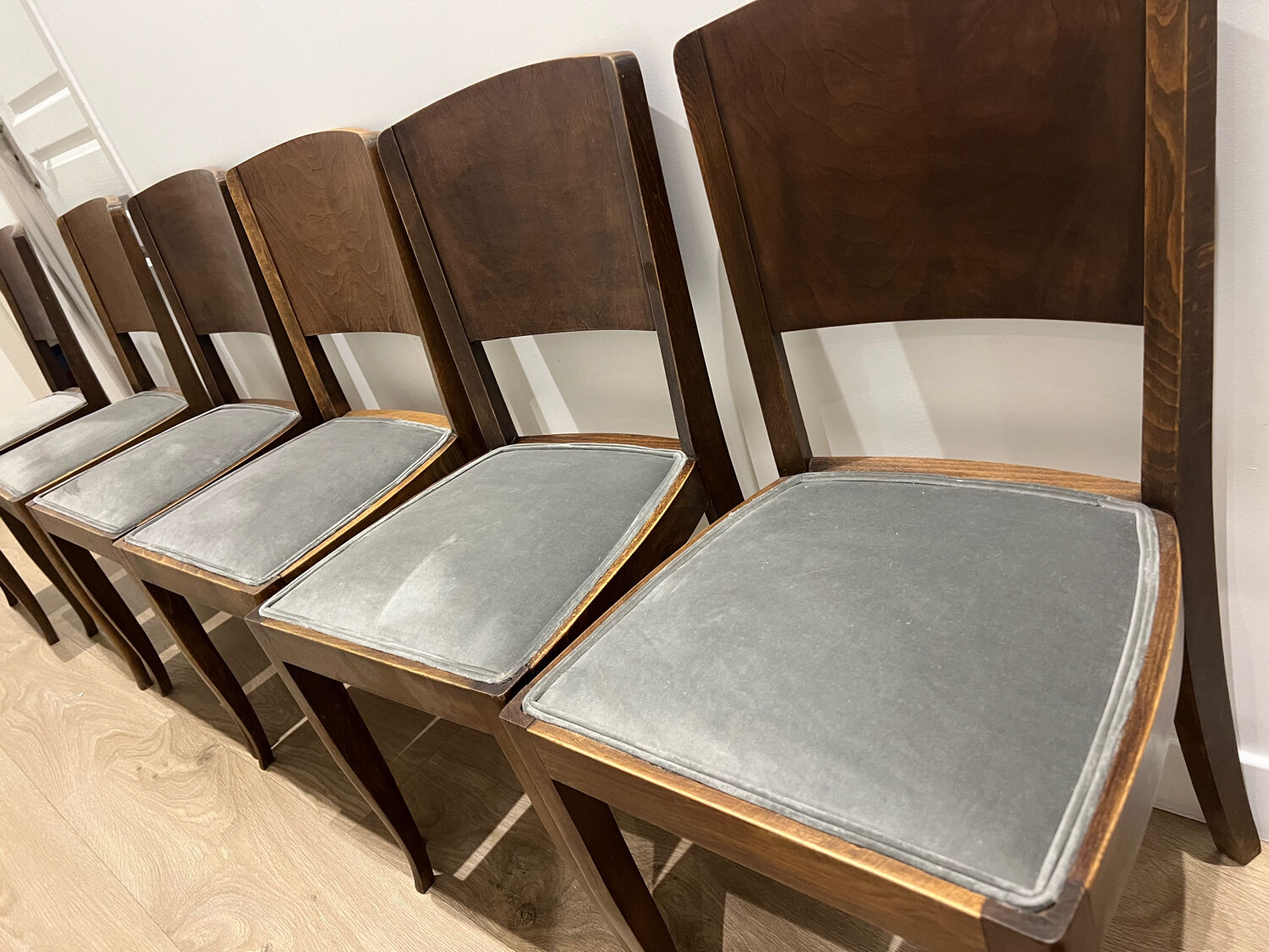 Chaises dossier années 50