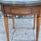 Bouillotte table in blond mahogany, Louis XVI style, 20th century period