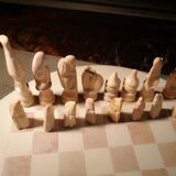 Stone chess games steatite