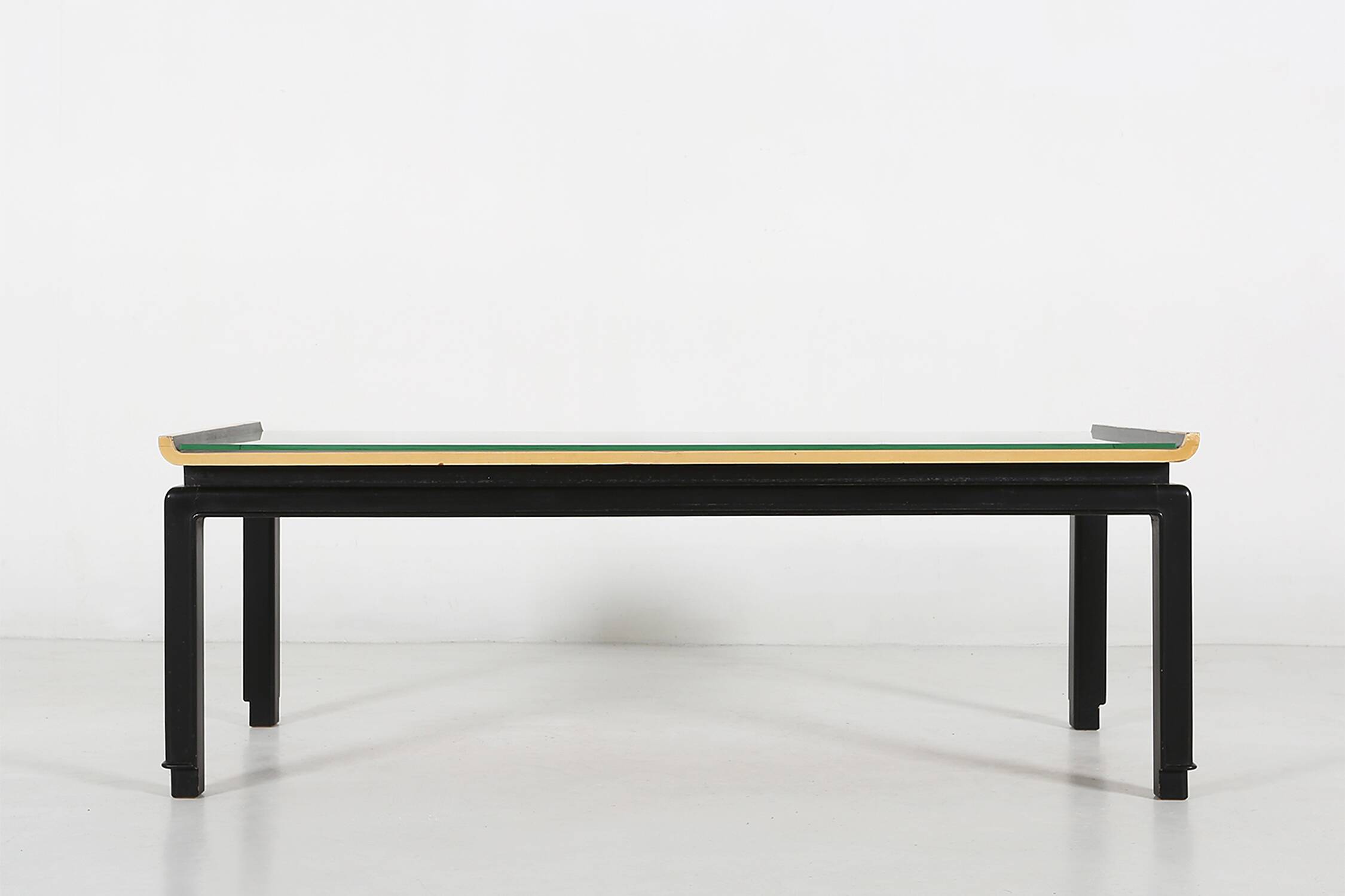 Rare painted coffee table by De Coene Frères, Belgium 1950s