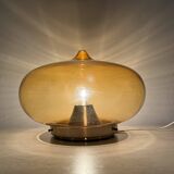 Mid-century Dijkstra  glass ceiling lamp space age, 1970’s
