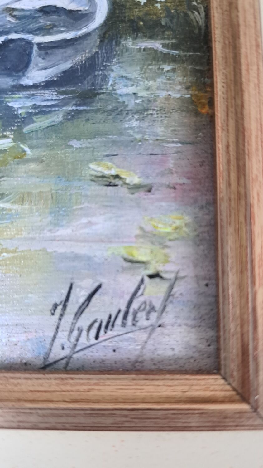 "Monet's Garden" painting by James Gaubert