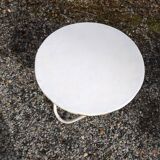 Vintage rattan bamboo tripod table