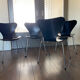 Set of 4 model 3107 dining chairs by Arne Jacobsen for Fritz Hansen 1988