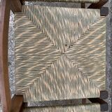 Two-tone straw chairs 1950