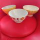3 old bowls from the 70s, Digouin, Paris porcelain....
