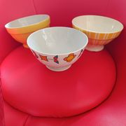 3 Bols anciens des annèes 70, Digouin, porcelaine Paris....