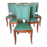 Lot de 6 chaises années 50