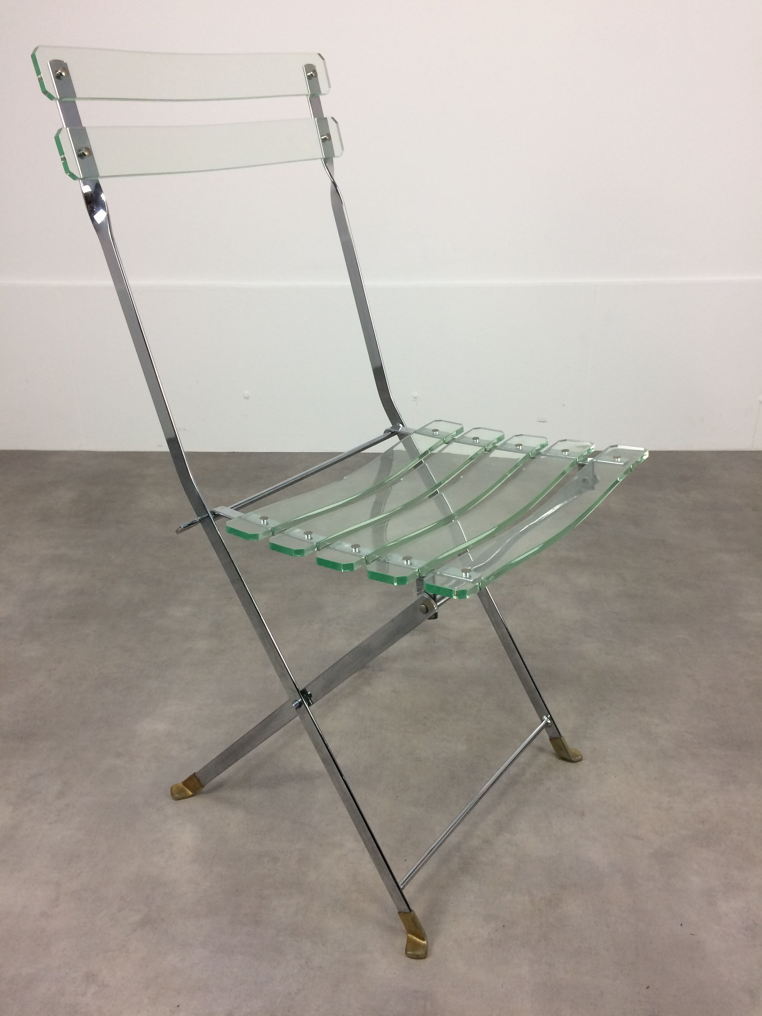 Plexiglas chair by Lebovici and Berthet for Marais International, series "Les Invisibles"