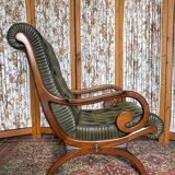 Vintage leather Chesterfield armchair