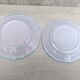 Porcelain plates with floral decoration