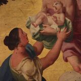 18th century Italian panel painting, Hermes entrusts Dionysus to the nymphs