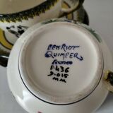 Two Henriot Quimper cups and saucers