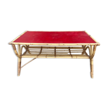 Rattan coffee table circa 1960