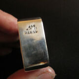 Brass ring in sterling silver