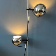 Chrome ball floor lamp Herda Mid-Century 1970s
