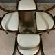 Set of 4 Gondola Chairs in Mahogany, Restoration period – Part 1, 19th century