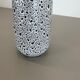 Pottery super white color fat lava multi-color vase scheurich germany wgp, 1970