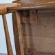Brutalist coffee table in solid oak from the 50s/60s