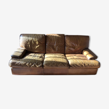 3-seater leather sofa