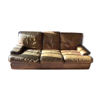 3-seater leather sofa