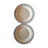 Set of 2 flat plates in Iron Earth Salins vauban model